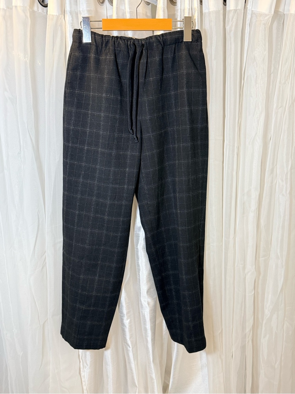 Babaton Black Windowpane Drawstring Pants